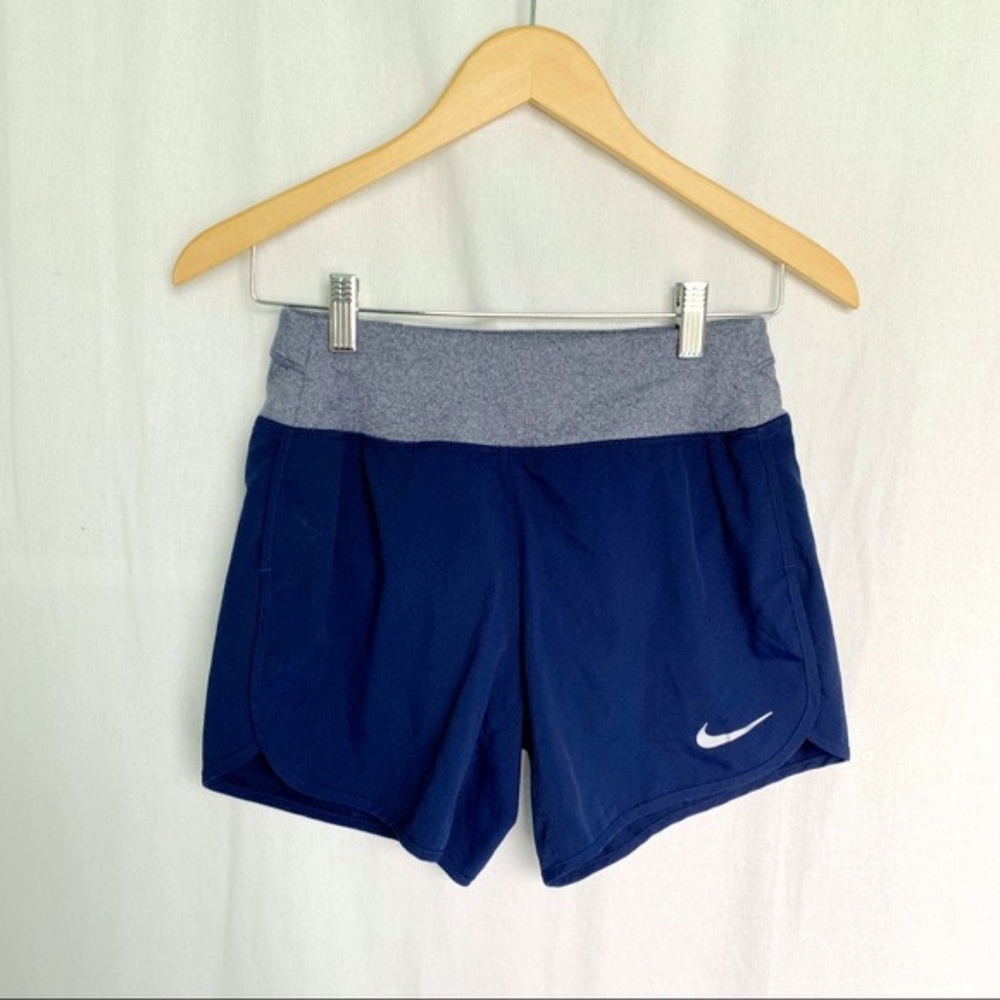 Nike // Blue Dri-Fit Layered Running Shorts XS PAT